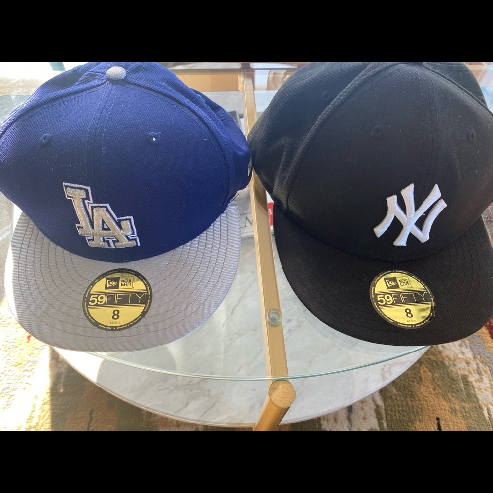 New era fitted LA&yankees caps
